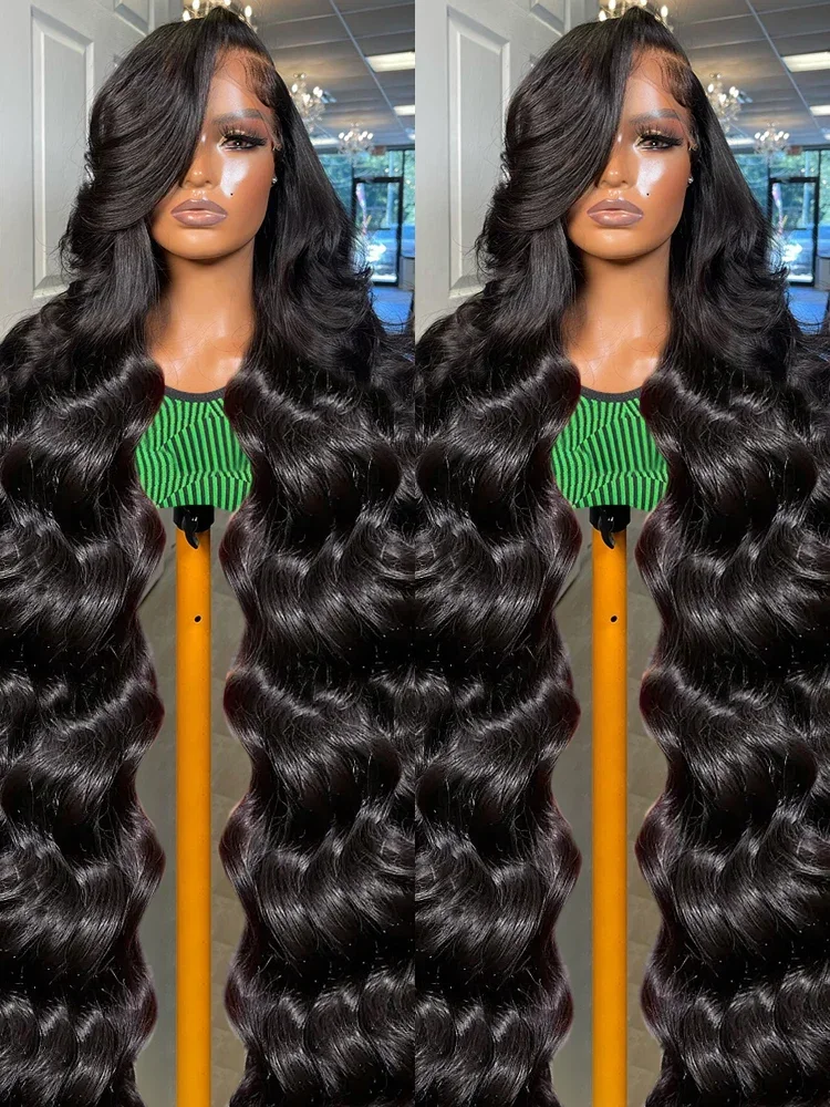 Echthaar perücke lace front body wave hd lace frontal voor dames_voghion.com