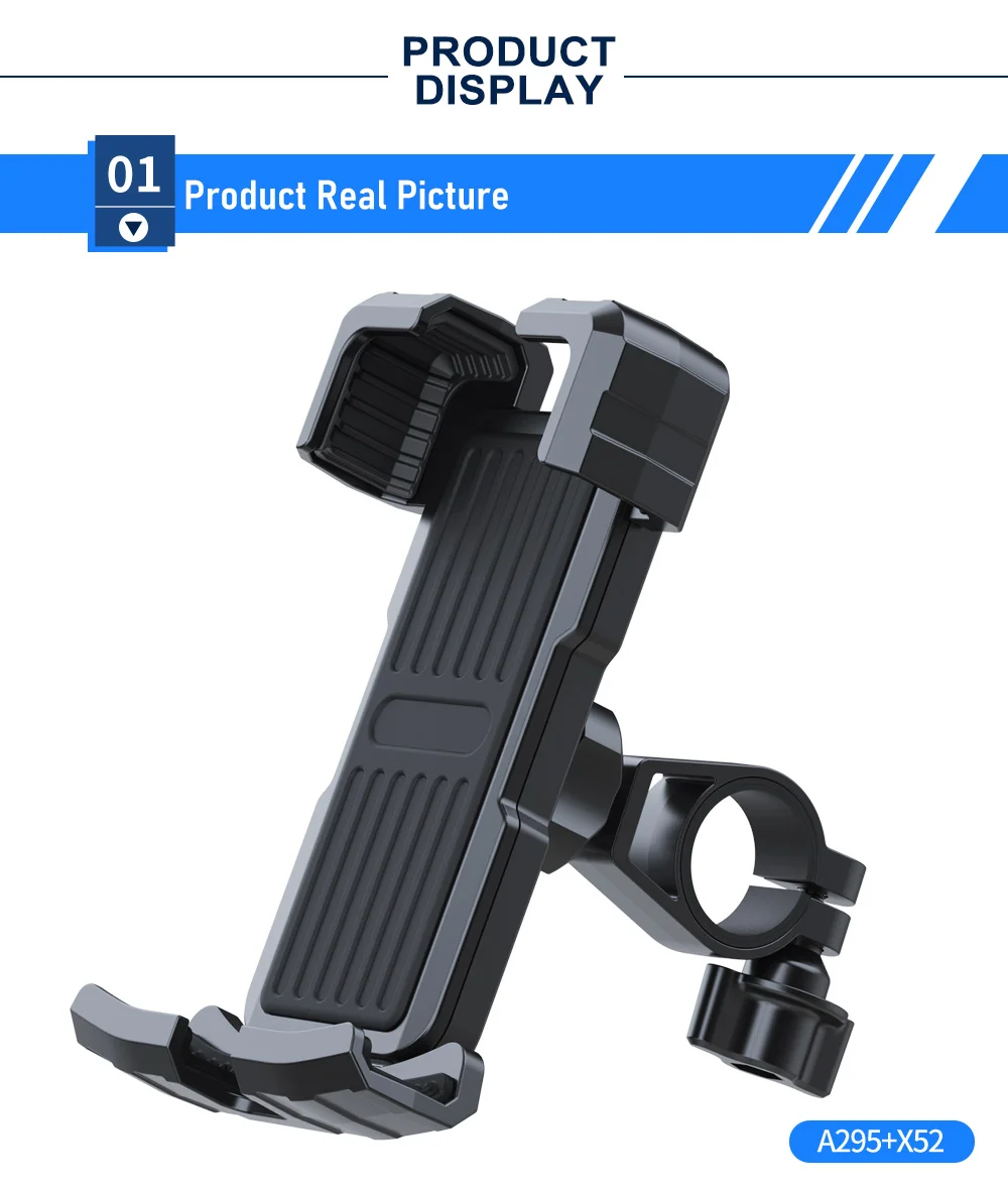 Motorcycle Phone Mount 2023 Sturdy Bike Phone Holder Handlebar