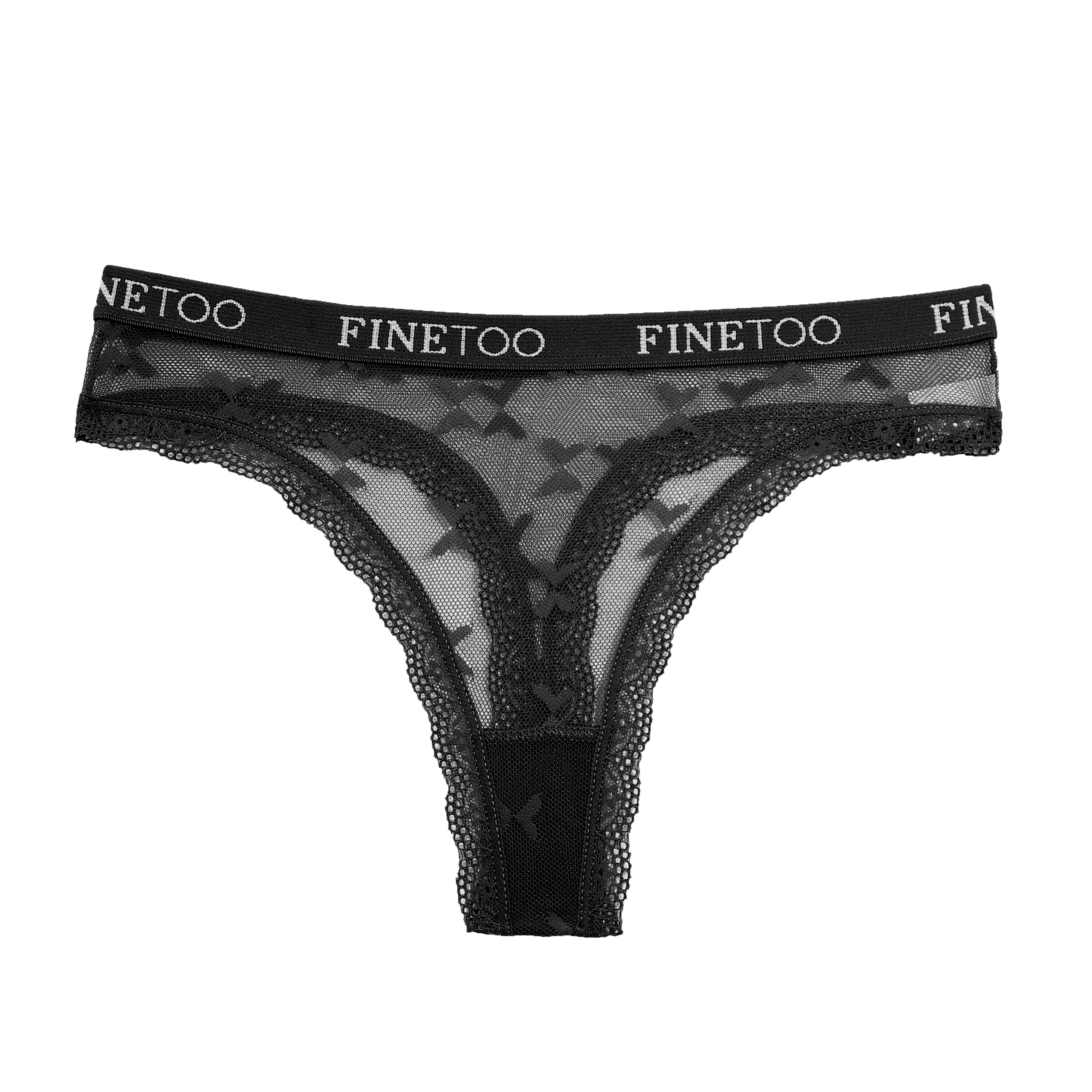 Finetoo 2022 Factory Wholesale New Design Women Lace G-string Letter ...
