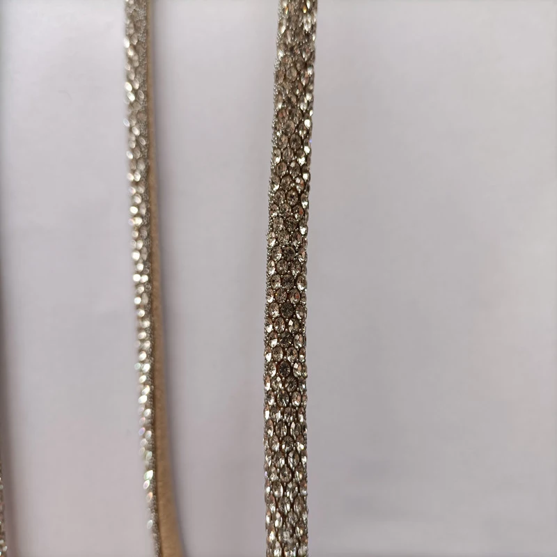 Customized 5 Rows Drilling Rope Accessories 4mm 5.5mm 6mm Rhinestone ...