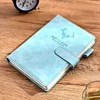 Blue leather buckle-deer head-180 sheets 360 pages