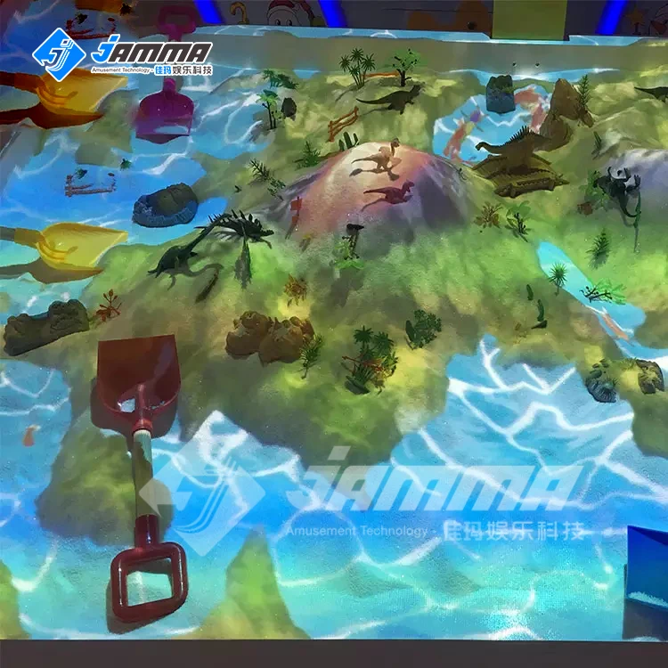 AR Interactive Sandbox 3D Projection Game Kids Playground Equipment for Interactive Sandpit Games