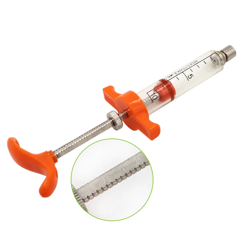 Veterinary Instrument Plastic Steel Vaccine Syringe 10ml 20ml Tpx/pc ...