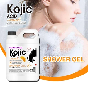 Advanced Glow Body Wash with Vitamin C & Kojic Acid Bubble Shower Gel for Smooth & Moisturizing Dull Skin Antioxidant Protection