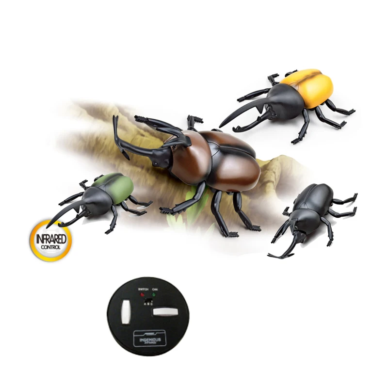 Bemay Toy Insect World Infrared Remote Control Beetle RC  Insect Toy for Kids