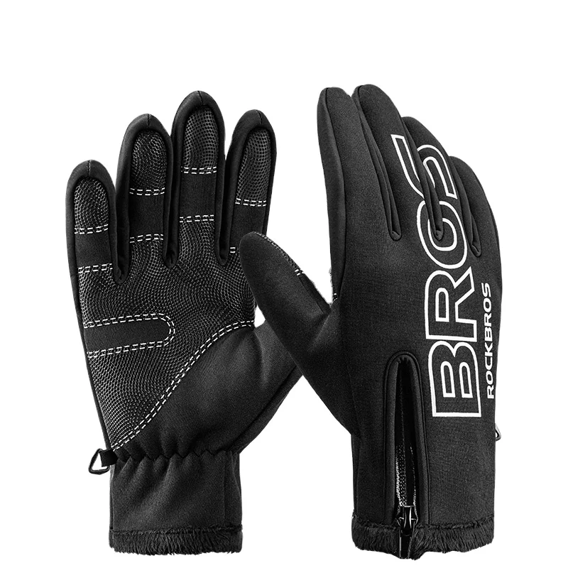 CBR ODM  Windproof Cycling Gloves Autumn Winter  gloves for bicycle Warm Windproof bicycle hand gloves sport full finger