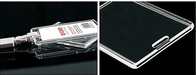 Hard Plastic Acrylic ID Card Holder with Retractable Badge - China Card  Holder and Business Card Holder price