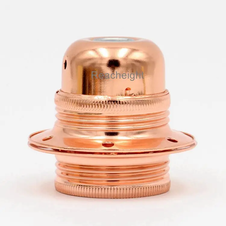 Attacco E27 Portaombrelli Con 2 Anelli - Connettore Cromato Per Luci Da Esterno - Foto 3