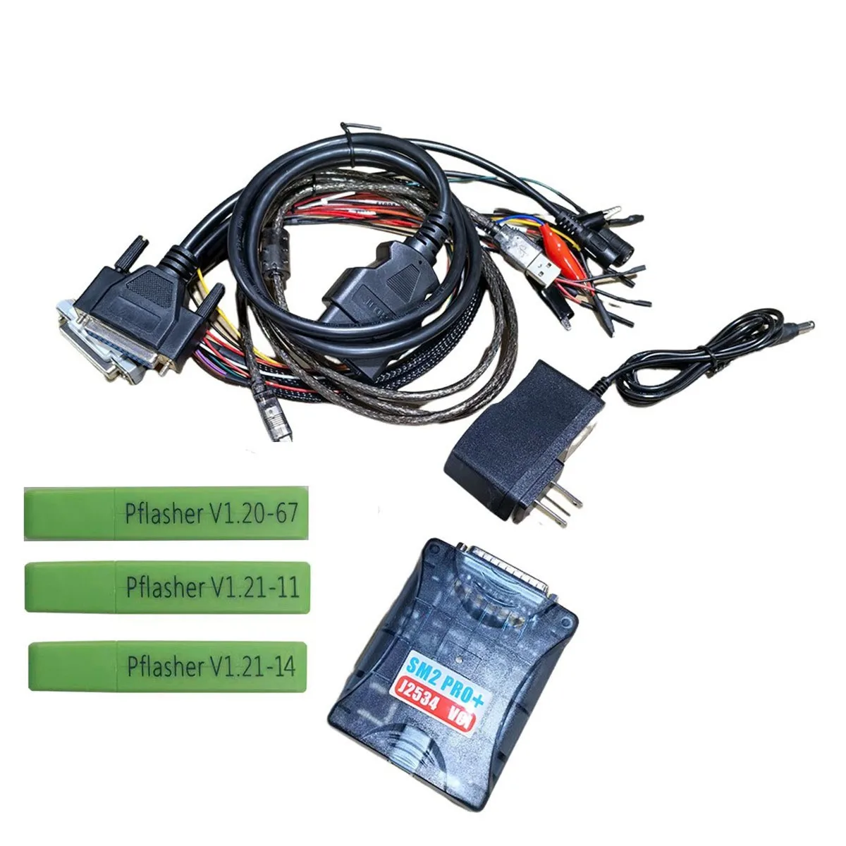 SM2 PRO+ J2534 Transparent Case Green PCB Automotive Diagnostic Tool