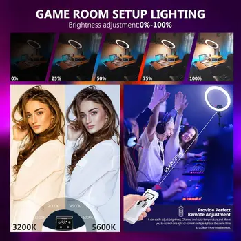 NEEWER Advanced 18\" LED Ring Light with Tripod Stand & Phone Holder for Photographic Lighting detail image