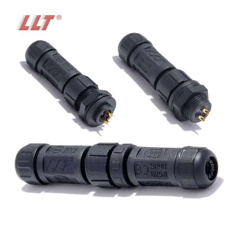 Llt Ip67 Ip68 2 3 4 5 6 7 8 Pin Mini M12 Waterproof Circular Electrical