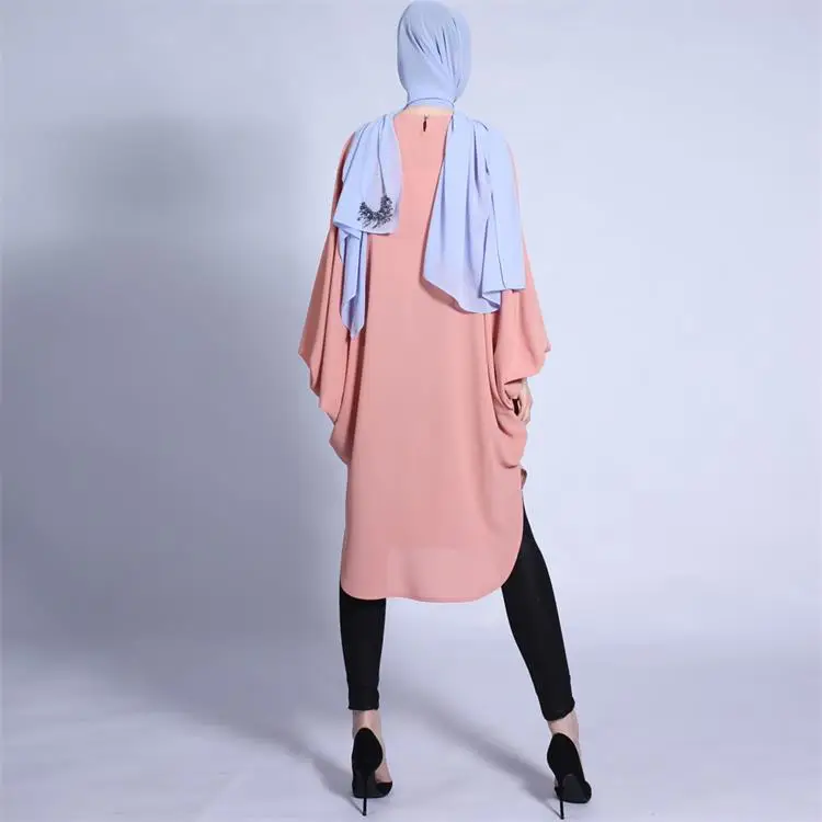 Burkha Muslim Kurta Abaya Plus Size Women Nepali Kurta Tunique Femme Ethnic Clothing Crew Neck Dresses Islamic
