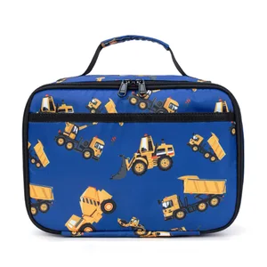 New Arrival Thermal Insulated Cooler Food Tote Children Kids Boys School Lunch Box Bag