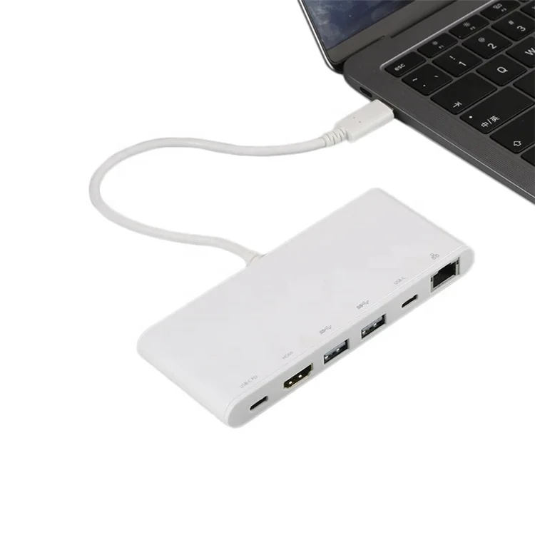 
New Design Type-C Input Multiport USB-C Adapter For Charging Data Transfer Video Output 