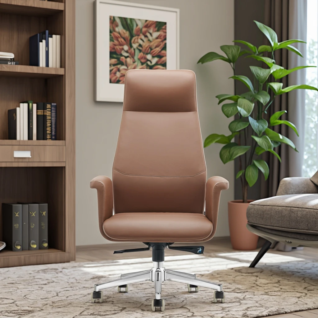 Luxury Executive Chair Detachable Headrest PU Leather Surface Professional Auditorium Seating 2
