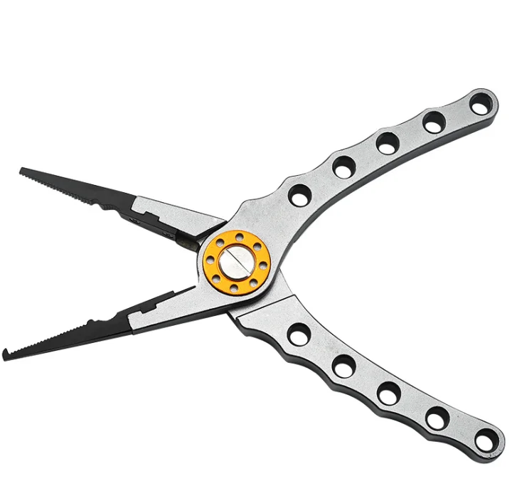 Portable Aluminum Alloy Fishing Pliers Lure Braid Cutter Scissors Hook