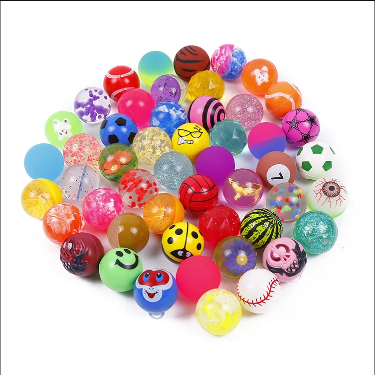 Plastic Rubber Bouncy Balls 20mm 27mm 32mm Mixed Stock Vending Machine ...