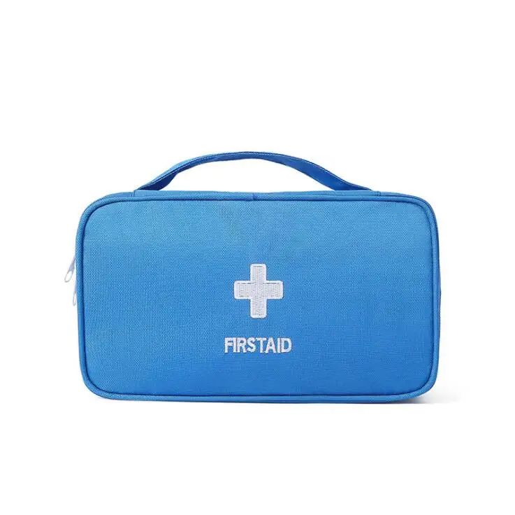 Custom LOGO Emergency Oxford Zipper Medical Bag Empty Survival First aid Pouch Handled Bag manufacture