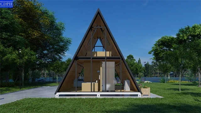 Modern Tiny Houses Prefab Kit Luxury Triangle A Frame House - Buy A ...