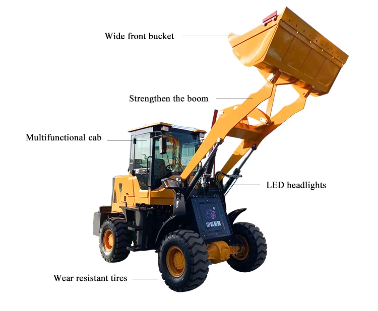 Small and medium-sized front-end loaders for shoveling soil, sand and gravel bulk materials manufacture