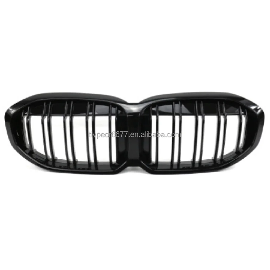 product tiypeor kidney grill double line for bmw series 1 f40 2020   2023 front center facelift grille carbon matte glossy black 3 color-4