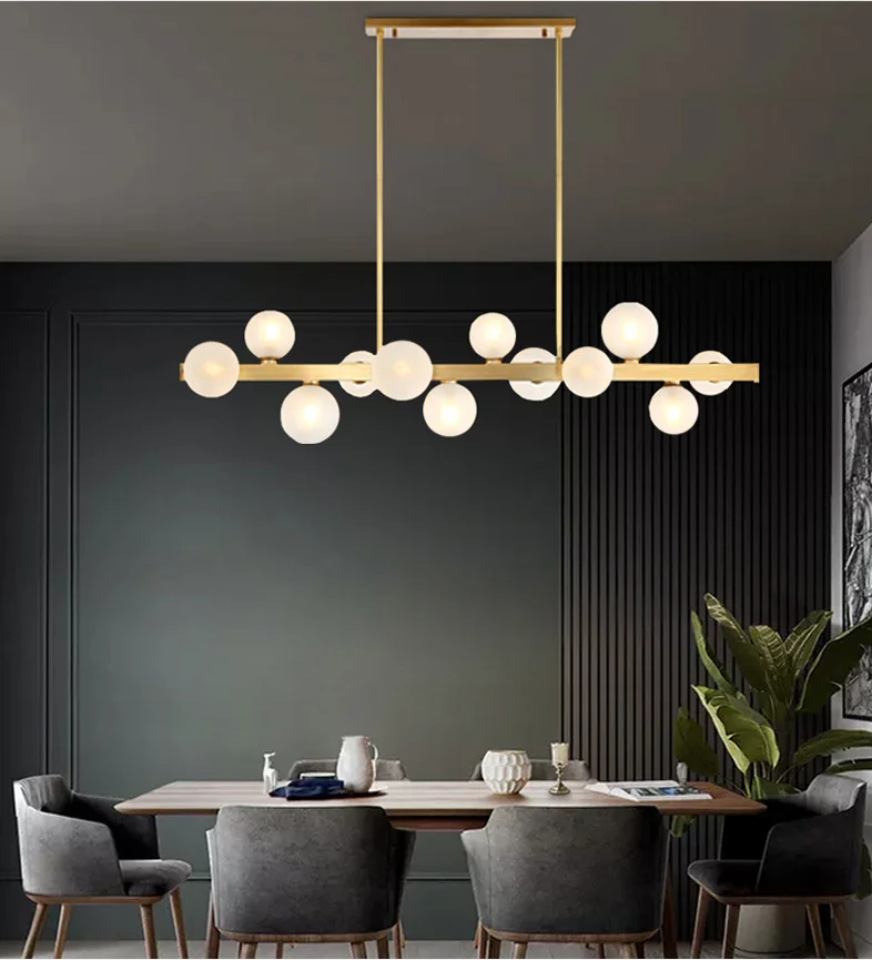 Nordic lighting glass light pendant home decor modern gold dining lights luxury chandeliers