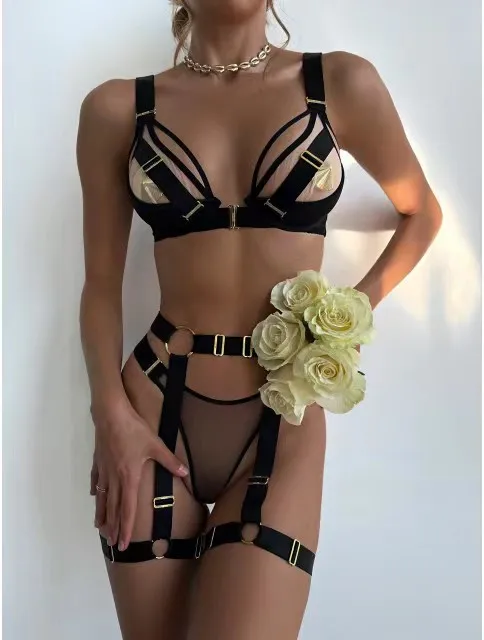 Wholesale Hot Valentines Day Black Lingerie Women Sexy Under Wear Italy Valentinas Girls Lingerie