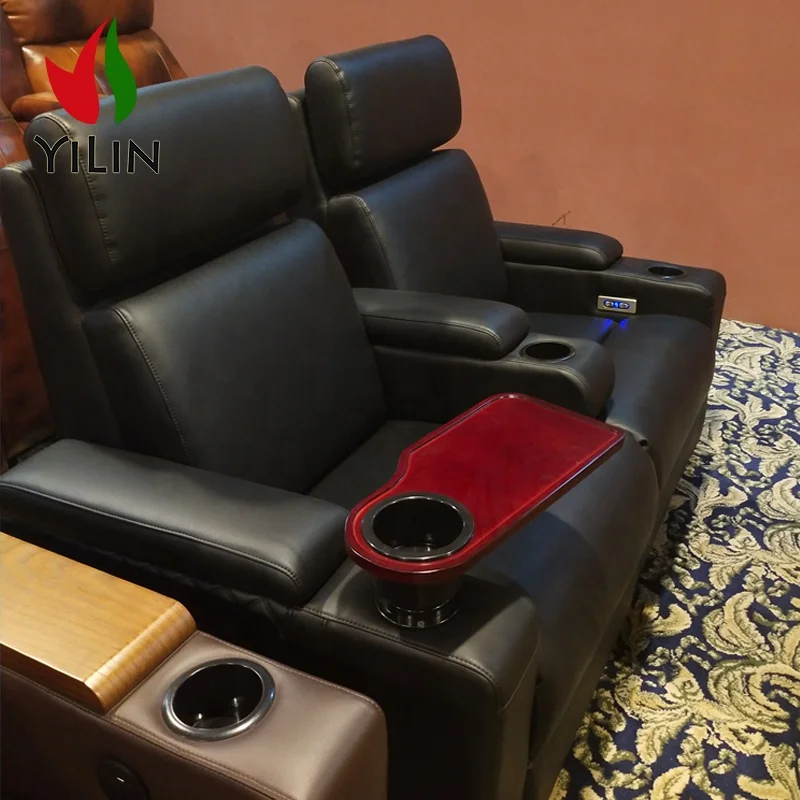 いオープン R668リビングルームソファセクションホームシアターリクライニングチェアブラックムービーラブシートシネマシアターシート Buy
