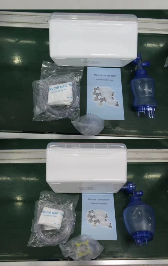 Chenwei Manual PVC Respirator First-Aid Training Ambu Bag Resuscitator Made of Durable Plastic