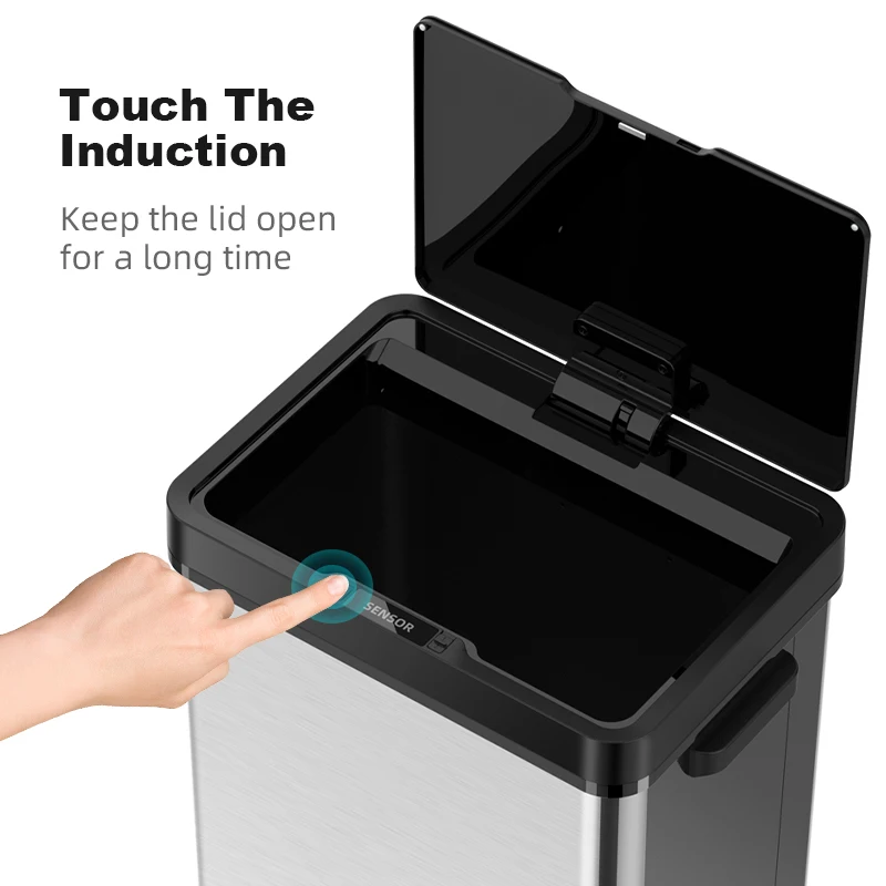 Larger Capacity Smart Recycle Bin 72l Two/three Compartments Sensor ...
