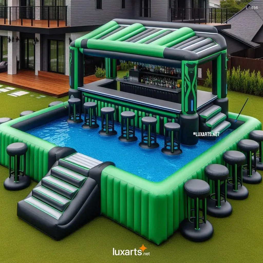 New Design Inflatable Pool bar Sofa Pool Inflatable bar Inflatable bar Pool with Roof