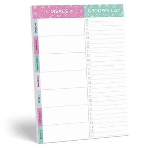 New Arrival Custom Magnetic Note Pad Journal Organizer Agenda Notebook 52 Weeks Yearly Planner Spiral Weekly Diary Meal Planner