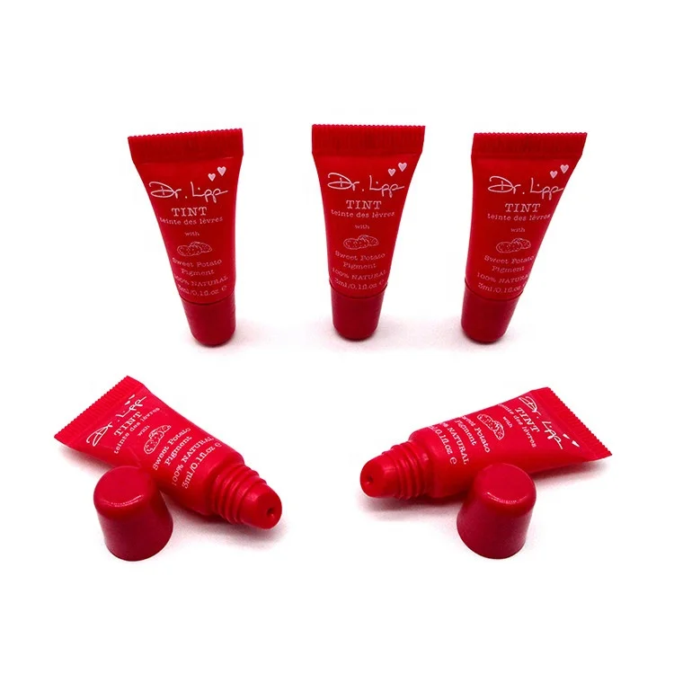 Small Capacity 3ml  5ml  Dome Tip Lip Balm Lip Gloss Squeeze Tube  for Cosmetics