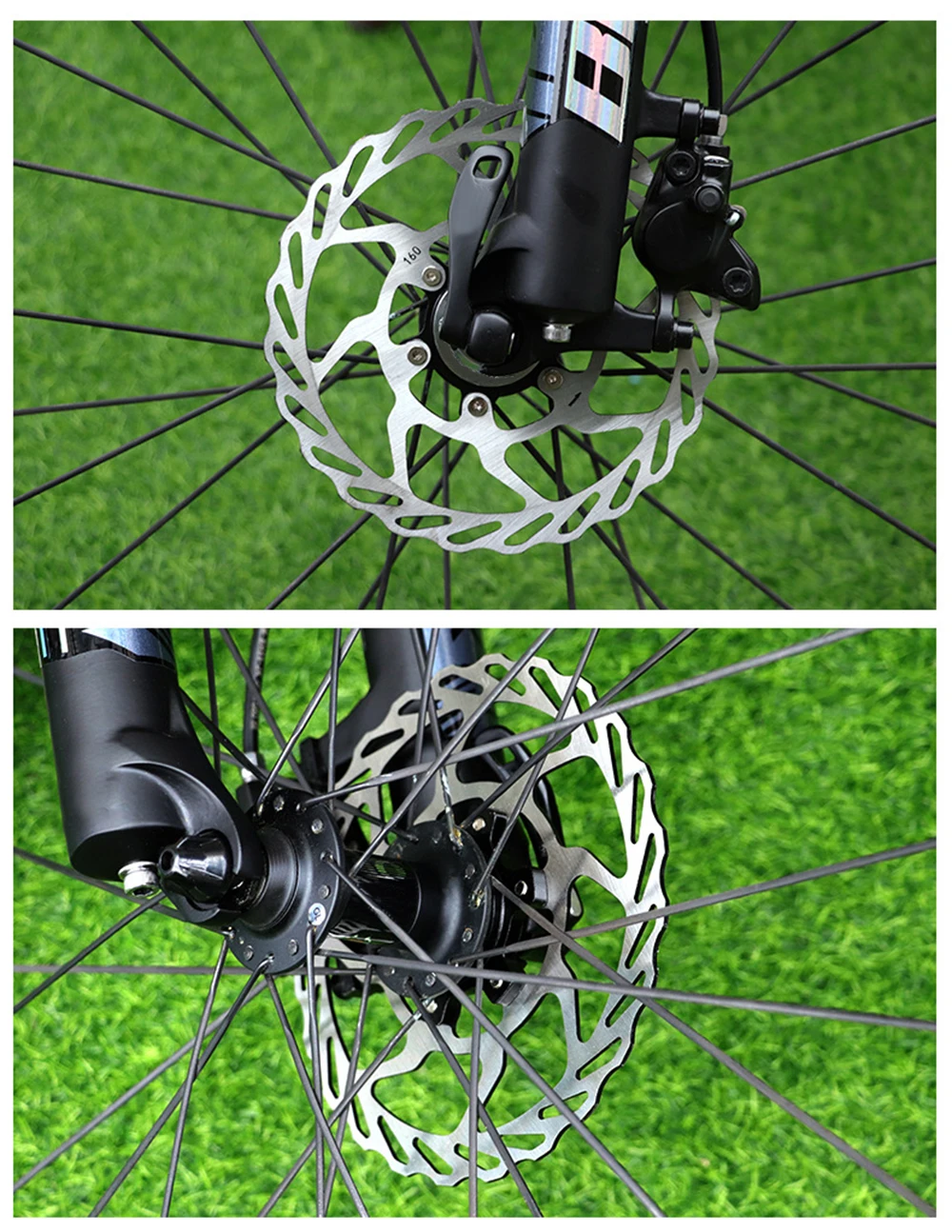 Bicycle Center Lock Disc Brake 140/160/180mm Lightweight Good Heat