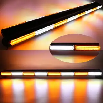 LED Strobe Flashing Light Bar Two Sides High Intensity Emergency Warning Lighting Beacon with Magnetic Car Light
