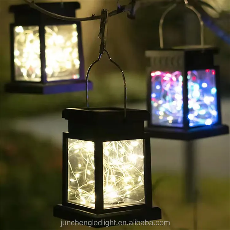 Solar LED Lights Outdoors Focus Floor Lanterns Panel Christmas Terraza Indoor Hanging Balcony Birds Decorate Light Garden