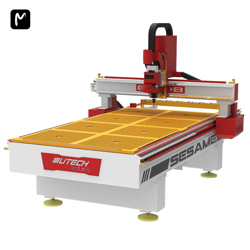 Affordable Price 1300x2500mm 2040 1212 Linear Atc Cnc Router Milling Machine with Vacuum Table Rotary for Furniture Wood Metal