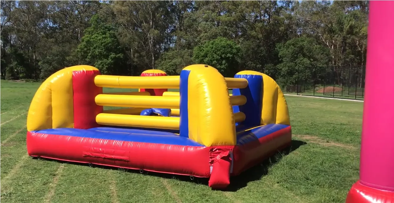 Kids Inflatable Double Boxing Ring Bouncer Jumper,Indoor Inflatable Fighting Ring Wrestling Ring