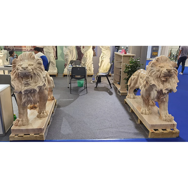 工場価格 ガーデン屋外動物彫刻 高級天然大理石獅子像| Alibaba.com