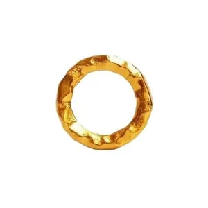 Wholesale Luxury Fashion 18K Gold Plated Spacers DIY Bracelet Necklace Foot Chain Accessories Bag