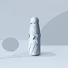 8 côtes - bleu ciel - avec capsule