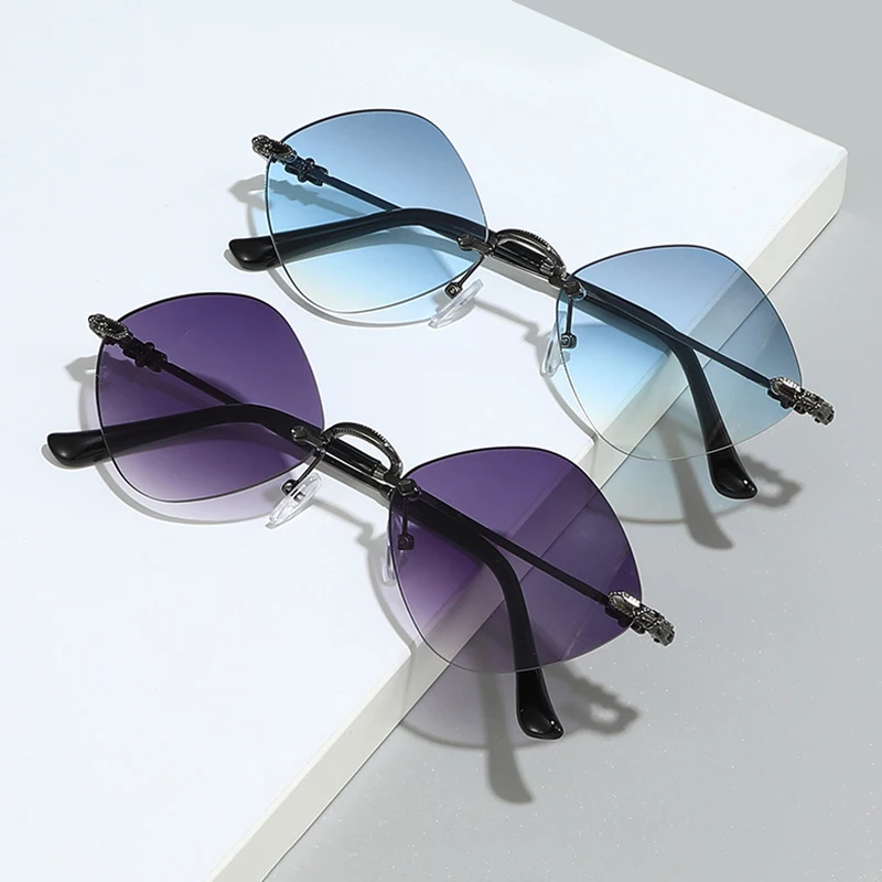 Wholesale DL Glasses Trendy Diamond Shaped Sunglasses