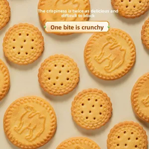 Japanese-Style Salted Egg Yolk Flavored Biscuits Individually Packaged Thin Crispy Sweet Popular Online Unique Baking Sugar