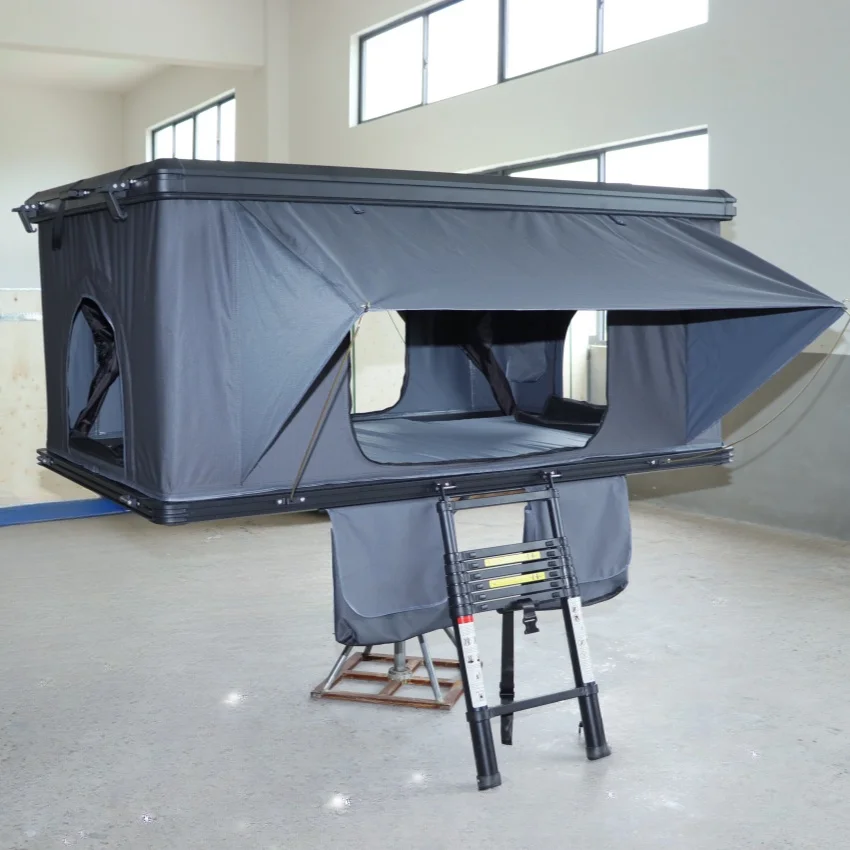 4 person lightweight roof aluminum roof top tent hard shell camp ...