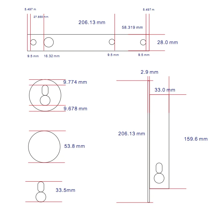 Heavy Door 9s Electric Drop Bolt Lock Fail Secure For Important Place 809ST