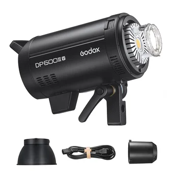 Godox DP600IIIV 600Ws Strobe Flash Studio Light LED Modeling Lamp Bowens Mount Strobe Light for Studio