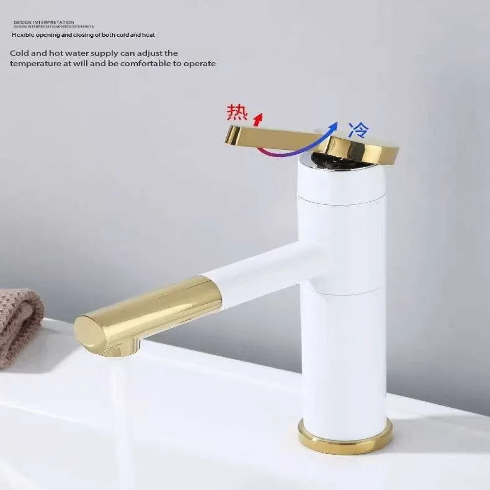 Colorful Basin Faucets Eye-Catching Sink Faucets with Vibrant Colors