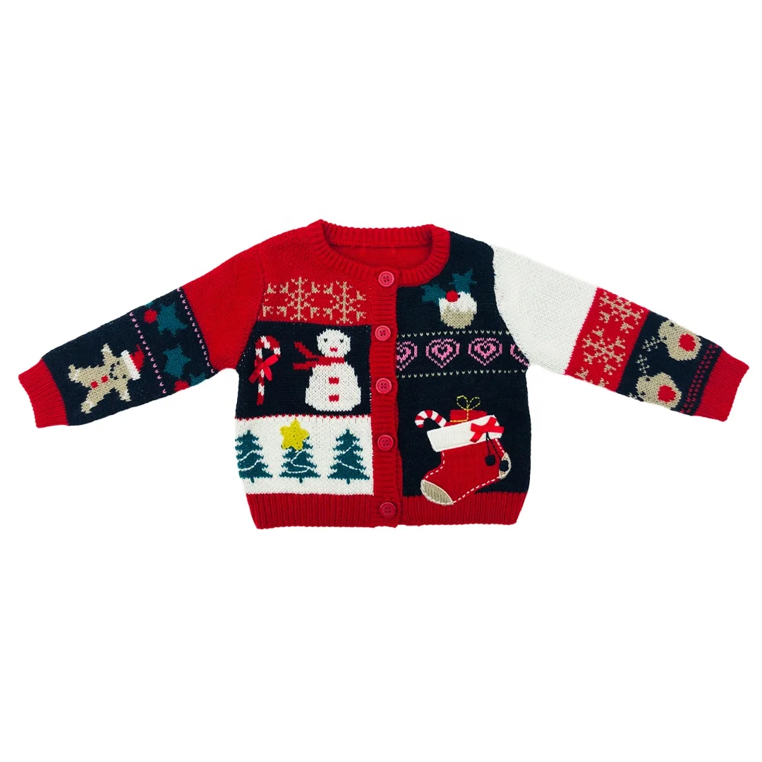 kids christmas cardigan