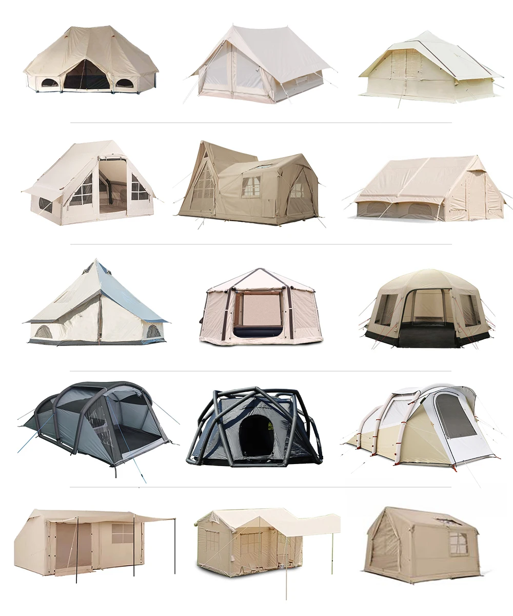 High Quality 4 Season Luxury Large Camp,Family Air Camping Tube Tents