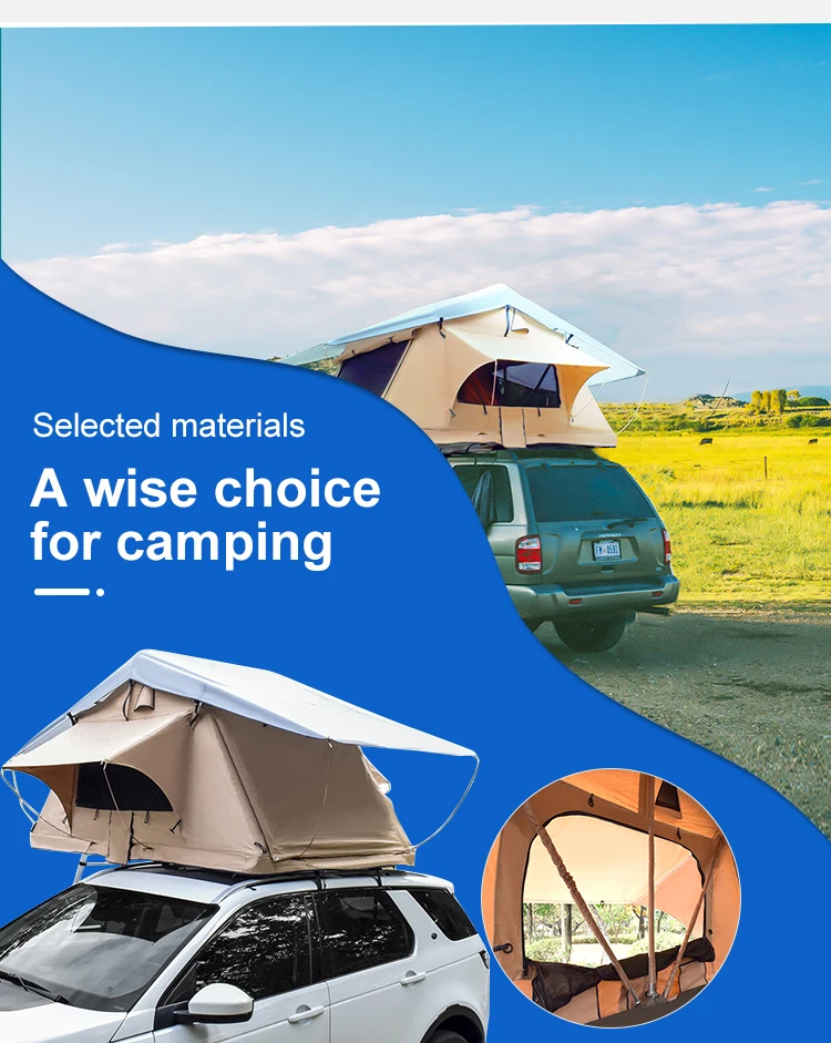 Drunkenxp Short Model Soft Shell Roof Tent Outdoor Camping Roof Tent